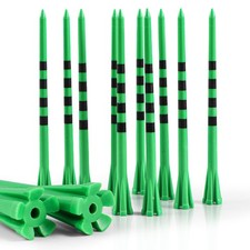 Extra Long Golf Tees Plastic 4 Inch or 5 Inch 30 Pack, 5 Prong Unbreakable Con