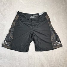 Clinch Gear Fight Shorts Mens Size 36 Black Camo MMA Cross Training 