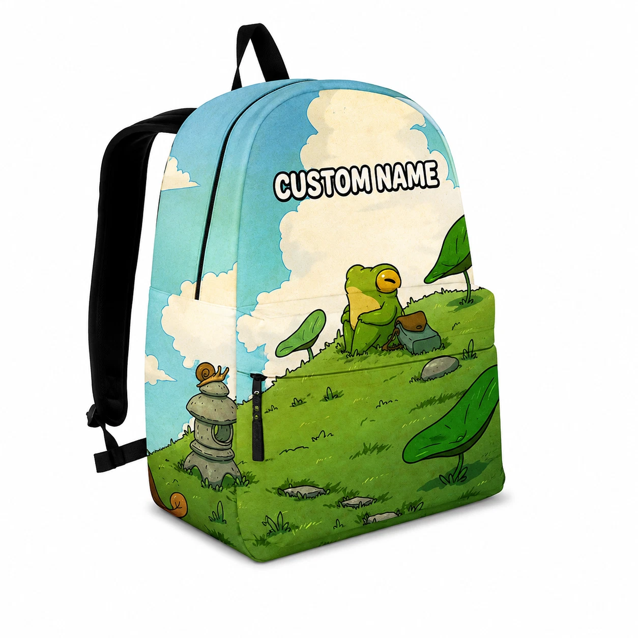 Personalized Frog Kids Backpack