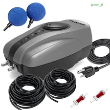 All-in-One Pond Aerator Kit, Adjustable Air Pump with Tubing & Air Stones