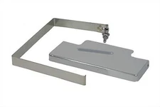 V-Twin 42-5519 Chrome Battery Top Cover & Stainless Strap Kit Sportster 97-03