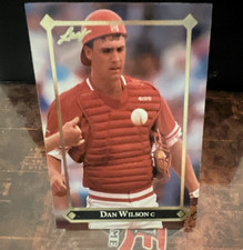 Leaf 1992 Dan Wilson Cincinnati Reds #BC-18 Gold Leaf Rookies Rookie Card. rookie card picture