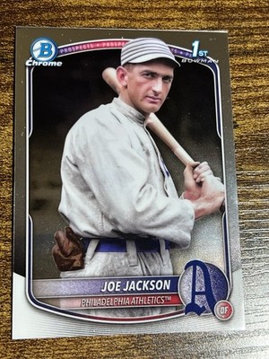 SHOELESS JOE JACKSON 2025 Bowman Chrome 1st Retrofractor SSP #BCP