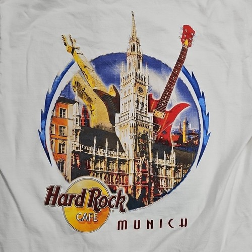 Vintage 90's Hard Rock Café Munich White Tee Size Medium