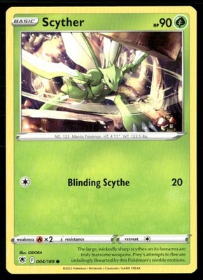 2022 Sword & Shield - Astral Radiance Scyther Basic/Common #4
