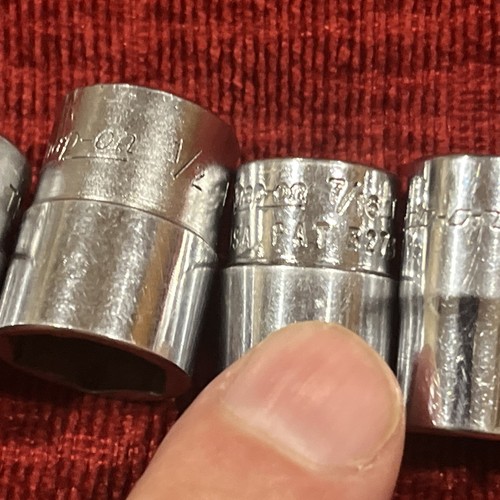 SNAP-ON Tools 1/4" Drive 6 Point Shallow Chrome SAE Socket Set Of 8 - Picture 4 of 17