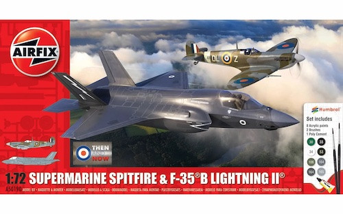 Airfix A50190 1:72 Supermarine Spitfire & F-35B Lightning II "Then and Now" - Picture 1 of 2