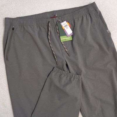 NEW! L.L.Bean Multisport Joggers Pants Mens 2XL  42x33''  Performance Gray Hiking