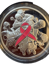 2006 Royal Canadian Mint Silver Proof Breast Cancer Coin