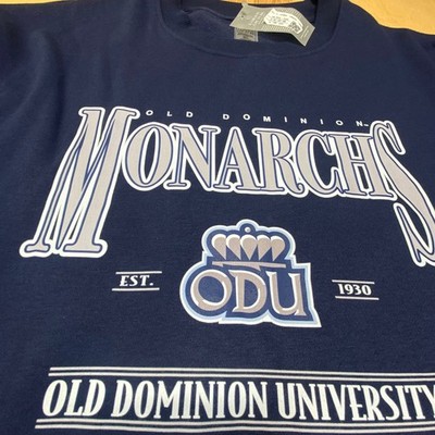 OLD DOMINION MONARCHS DEDICATION STAR-SLEEVE CREWNECK Navy Blue Size XL NWT
