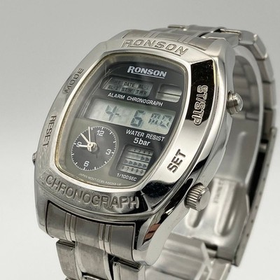 [EXC++] RONSON x CITIZEN Y2K Quartz Mens Watch New Battery Japan