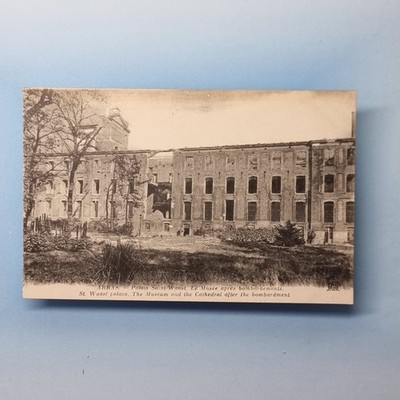 Militärpostkarte 1. Weltkrieg um 1918 Arras Frankreich St Waast Museum Kriegsschäden