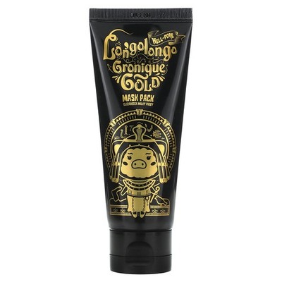 Milky Piggy, Hell-Pore Longolongo Gronique Gold Beauty Mask Pack, 3.38 fl oz