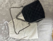 Stella McCartney Falabella Mini Tote Bag Chain Shoulder Vegan Leather Black
