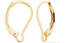 1 Box 50Pcs Leverback Earring Findings 24K Gold Plated French Earring Hooks 1