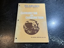 1974 Suzuki Carburetor Service Manual Mikuni Solex Amal Hitachi Motorcycle Auto