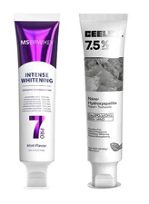 MSDRWIKEY 7-Pro Whitening & CEELIKE 7.5% Hydroxyapatite Toothpaste - 8.46 oz