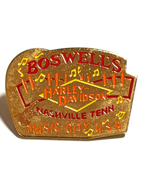 PIN - HARLEY DAVIDSON - BOSWELL`S - Musik City Nashville Tennessee USA - Pins