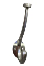 Brainerd 1-Hook 3.14" x 5.61" Satin Nickel Decorative Wall Hook Lot Of 4