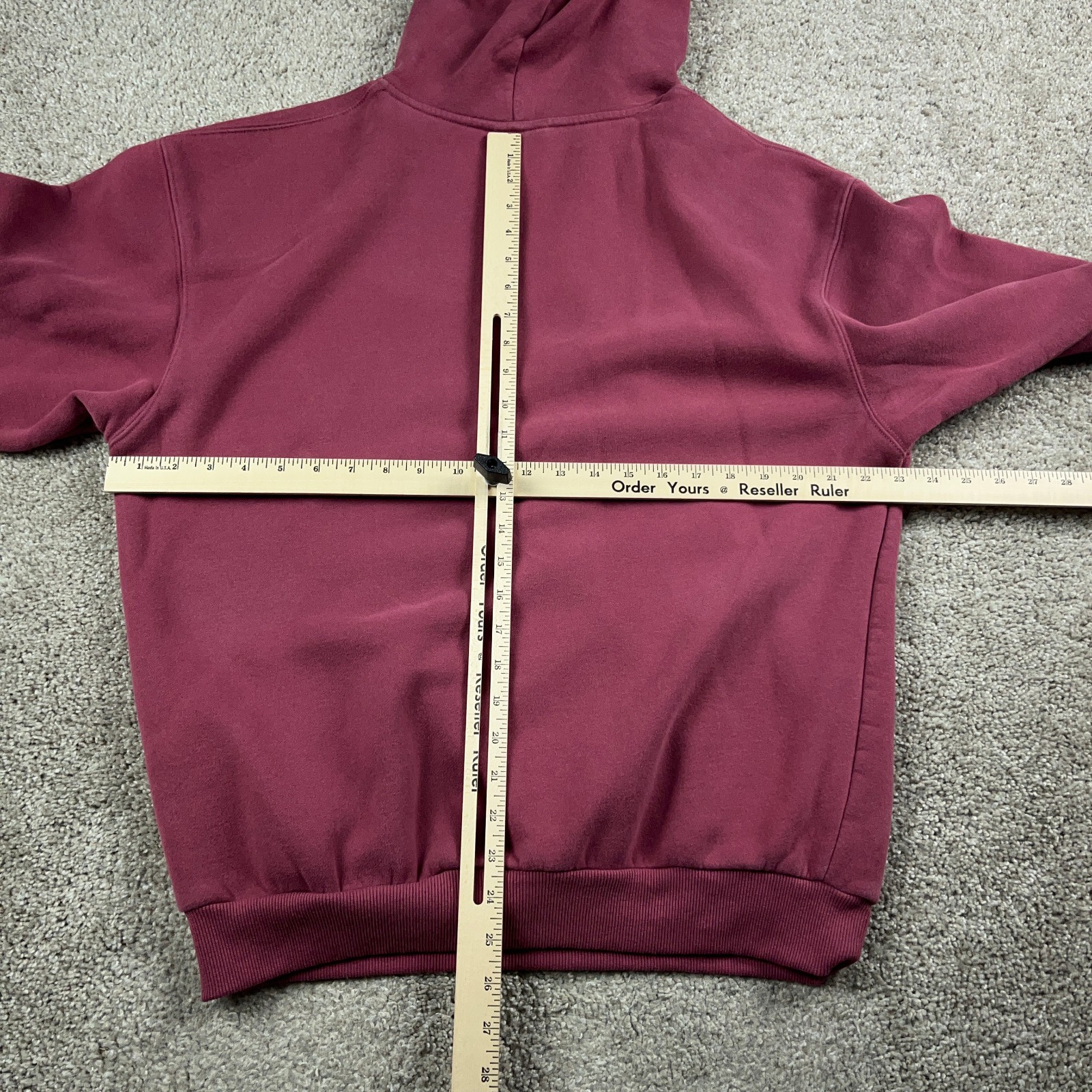 Comfrt Hoodie Womens Medium Red Baggy Preppy Sweatshirt Fleece Cozy Pullover