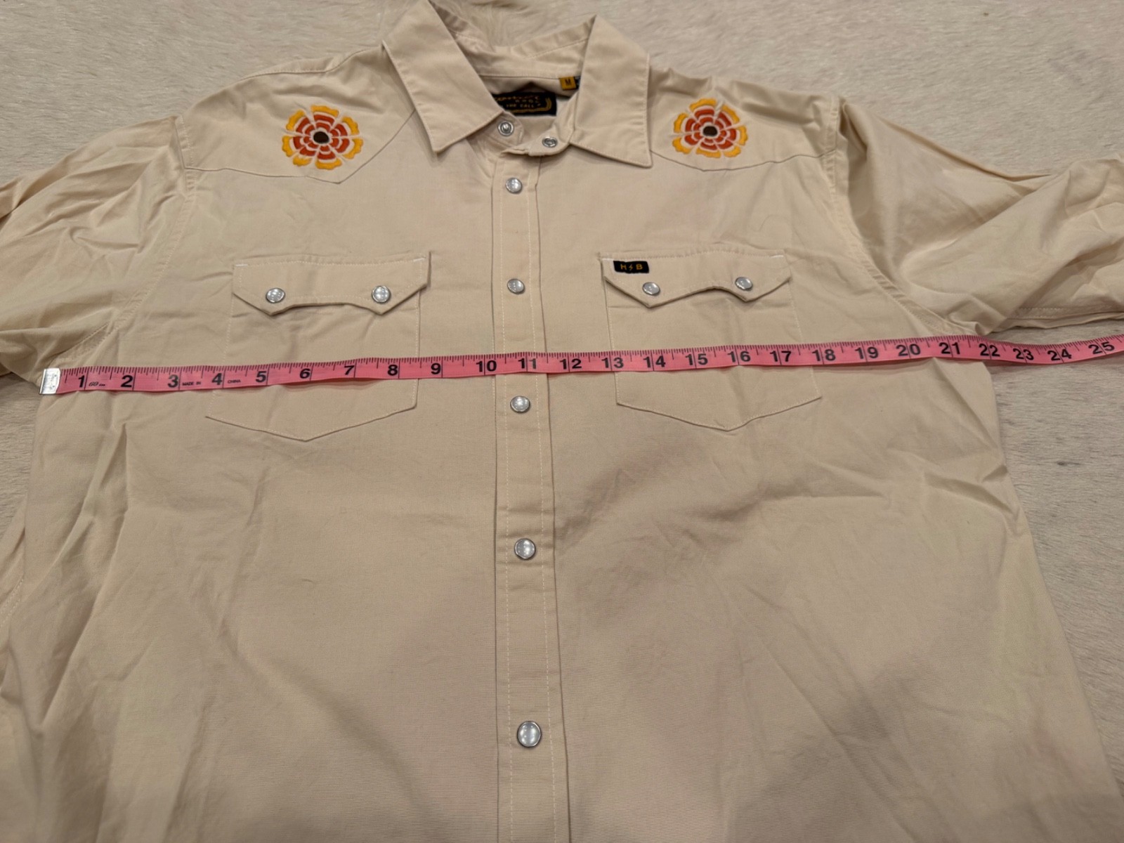 Howler Brothers Button Down White Embroidered Shi… - image 2