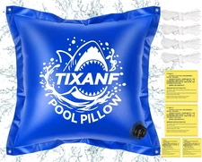 4 X 4Ft Winter Pool Pillow, Thickened Flexible and 0.8Mm Double-Layer Hot Melt P