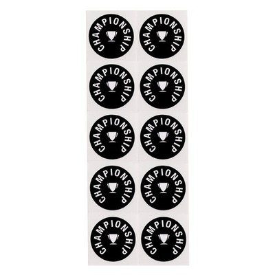 Championship Billiard Pool table Spots 10 pcs - 1.1'' /28 mm - Self-Adhesive