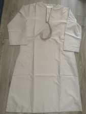 Boys Muslim Kaftan Kids Long Sleeve Prayer Clothes Embroidered Eid Abaya