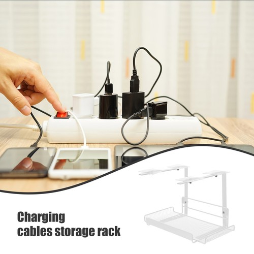 under Table Cable Management Rack Desk Storage Organiser Managemet - Afbeelding 5 van 12