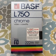 BASF L750 Chrome Blank Video 222m Cassette BETA Tape NEW  Sealed