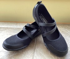SKECHERS MEMORY FOAM…WOMEN’S ..BLACK ‘MARY JANE’ TRAINERS SIZE UK 4.5…UNWORN.