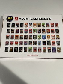 Atari Flashback 8 Classic Game Console 105 Built In Games in Box Tested