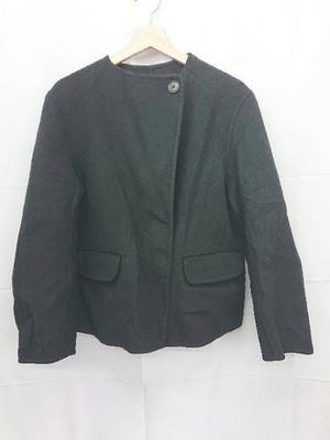 Uniqlo +J Black Collarless Long Sleeve Jacket M Used