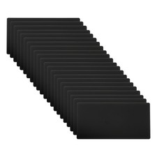 22 Pcs 4x2" Anodized Aluminum Sheet Metal Engraving Blanks 1MM Thin Black