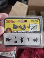 Woodland Scenics N Scale A2186 Black Bears 6 ...