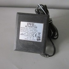DVE DV-1250UP 12V 0.5A 5.5x2.1mm Adapter Power Supply