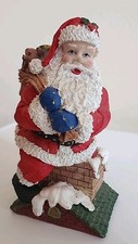 Resin Santa Claus Christmas Decoration Holiday Decor Figurine 6"