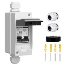 Dc Solar Panel Disconnect Switch 40 Amp Ac Miniature Circuit Breaker Box 500v...