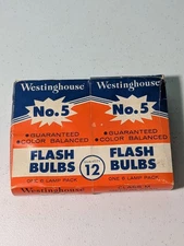 Vintage Westinghouse Flash Bulbs With Box 12 Bulbs