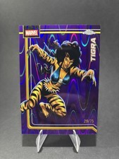 2026 Topps Chrome Marvel Comics Tigra #179 Purple Shimmer Refractor /75
