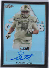 Garrett Hayes - 1/1 - 2020 Leaf All American - Black Adidas Auto