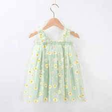 Girls Fashion Sling Embroidered Sweet Dress sz 3yrs