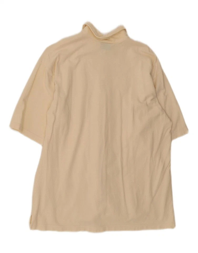 Camisa masculina ASICS manga curta bege grande algodão AS11 - Imagem 2 de 3