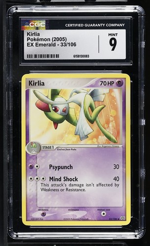 Kirlia graded CGC 9 for sale on eBay