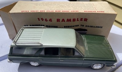 1964 Rambler Classic 770 Station Wagon Promo Car Woodside Green in box Am Motors