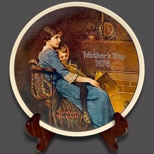 VTG Knowles Norman Rockwell Porcelain Mother's Day 1978 