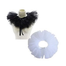 Ladies Fake Collar Victorian Renaissance Detachable Ruffle Collar for Stage Show