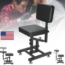 Portable Massage Chair Folding Tattoo Chair Salon Facial Spa PU Leather Pad Home
