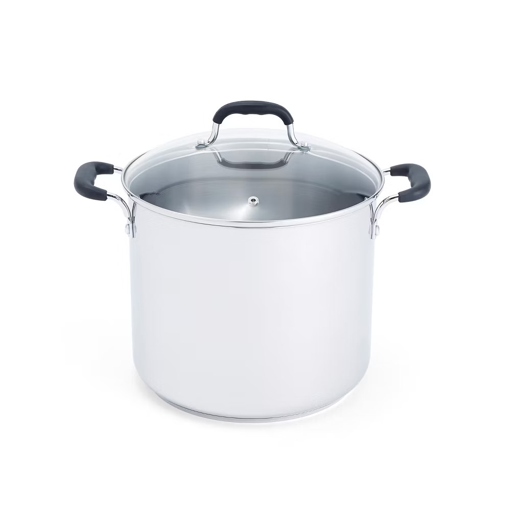 T-fal Stainless Steel, 12qt Stockpot, Silver