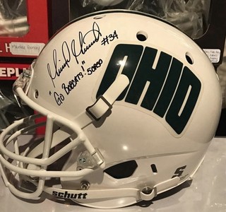 Mike Mitchell Ohio Bobcats Raiders Steelers Colts Signed Full Size Helmet